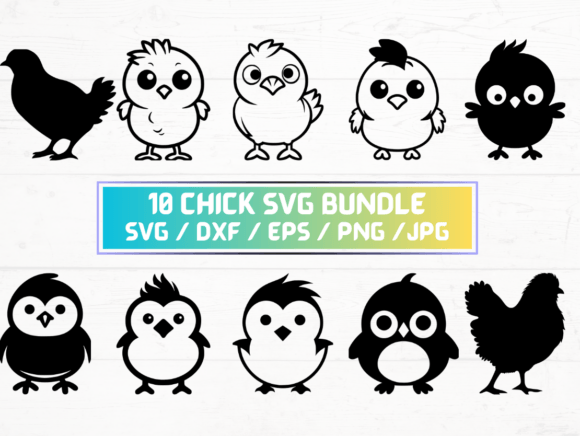 10 Chick SVG File: A Versatile Digital Asset for Designers and Creators