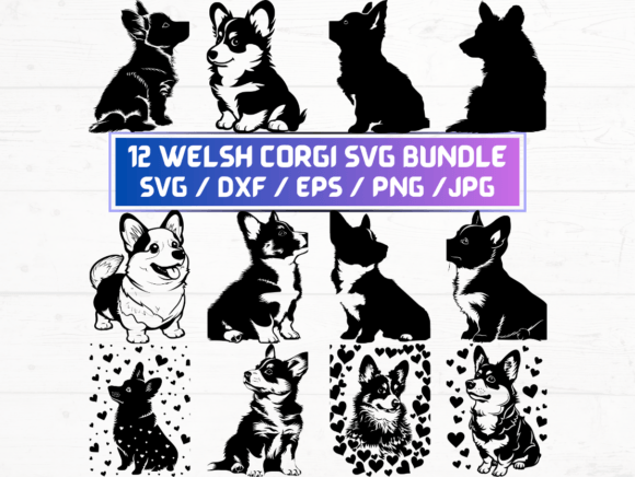 12 Welsh Corgi Svg File: A Versatile Digital Resource for Creatives and Businesses