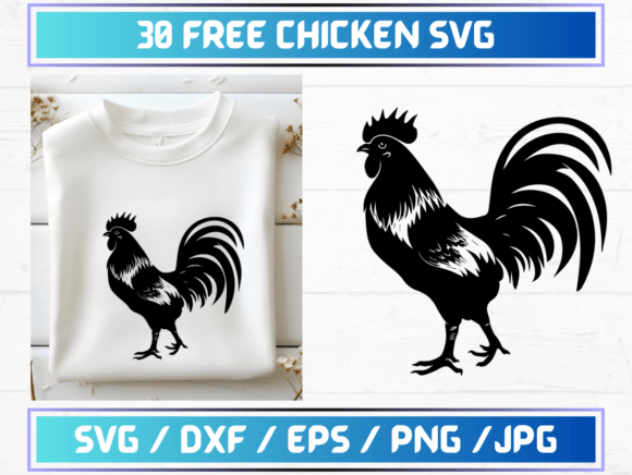 30 Chicken SVG Files for Creative Projects