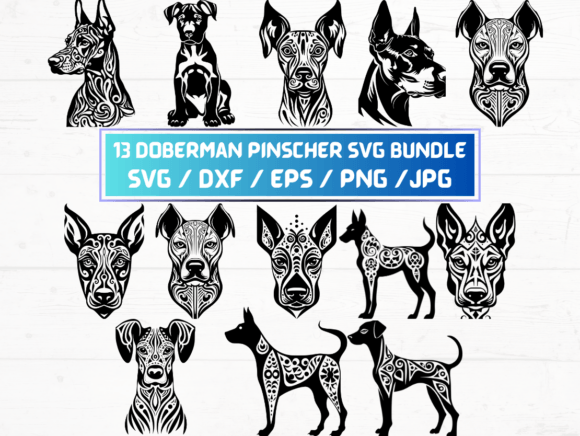 Doberman Pinscher Svg Bundle
