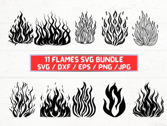 Flames SVG DXF EPS JPG PNG: Creative Uses for Digital Designers