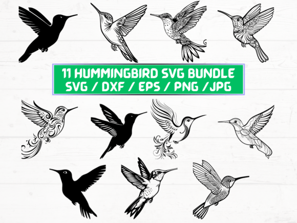 Hummingbird SVG Bundle: A Versatile Digital Asset for Designers and Creators