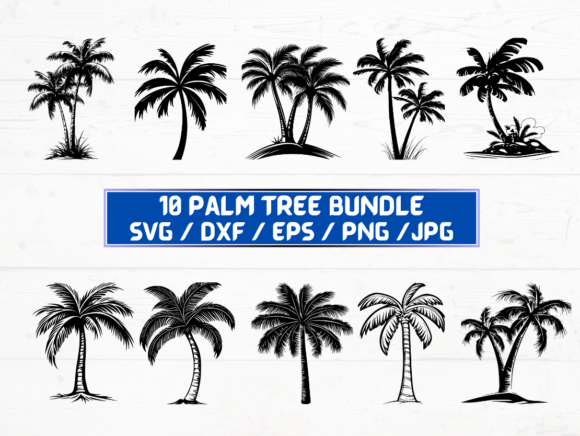 Palm Tree Stencil for Creative Projects