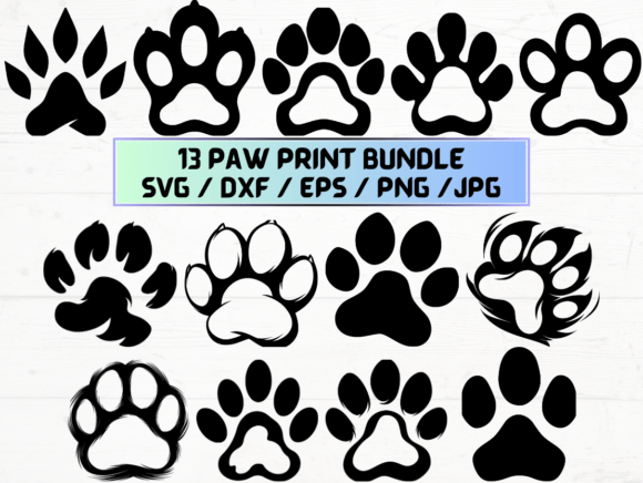 Paw Print Svg Files for Cricut