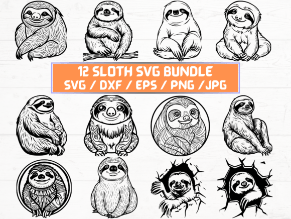 Understanding Sloth Silhouette Svg: A Versatile Digital Asset for Designers